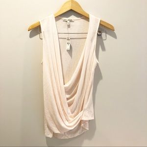 Express Pink Wrap Tank Top